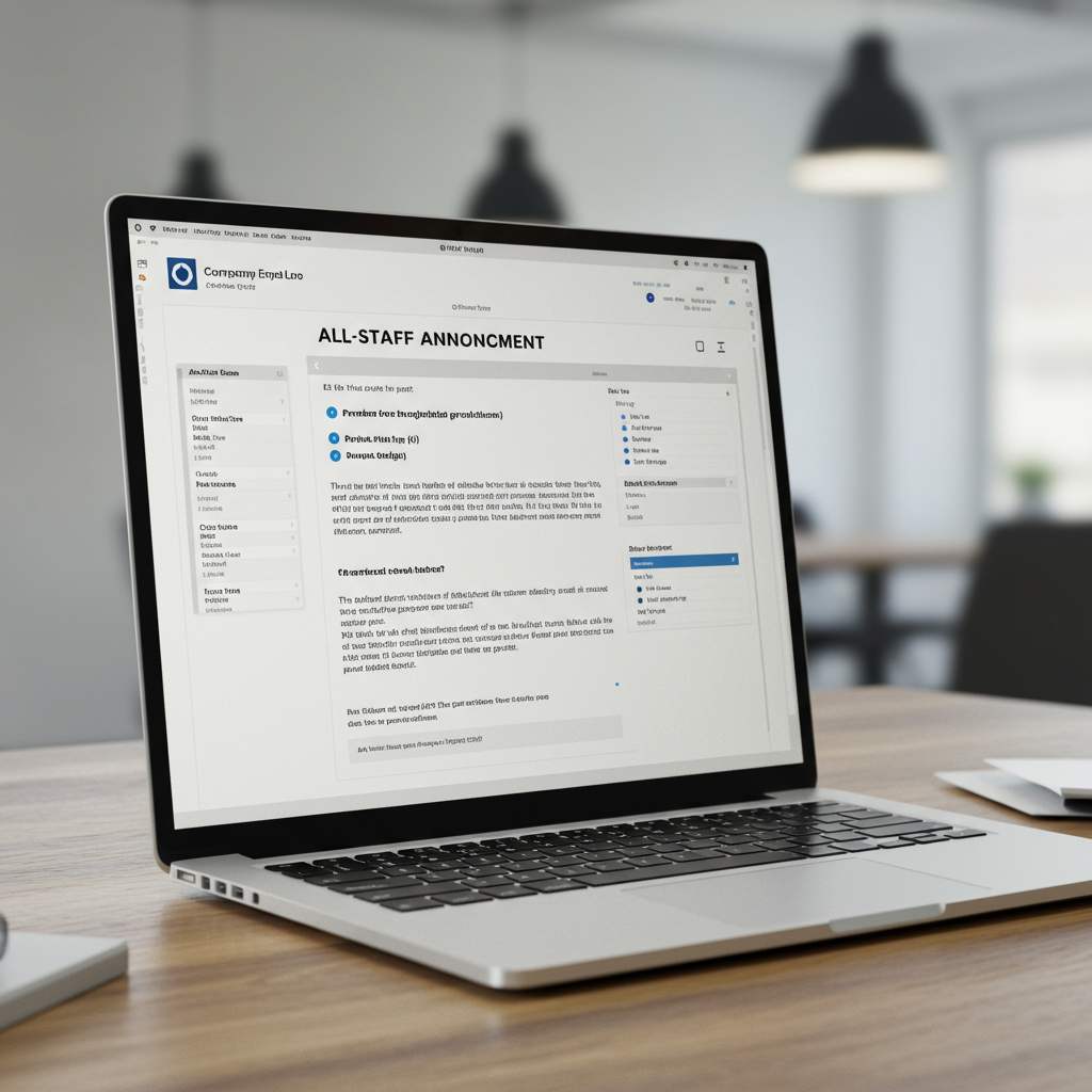All-staff Memo Email Format