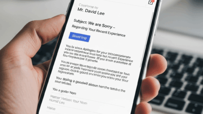 Apology Email Template To Customer US Example