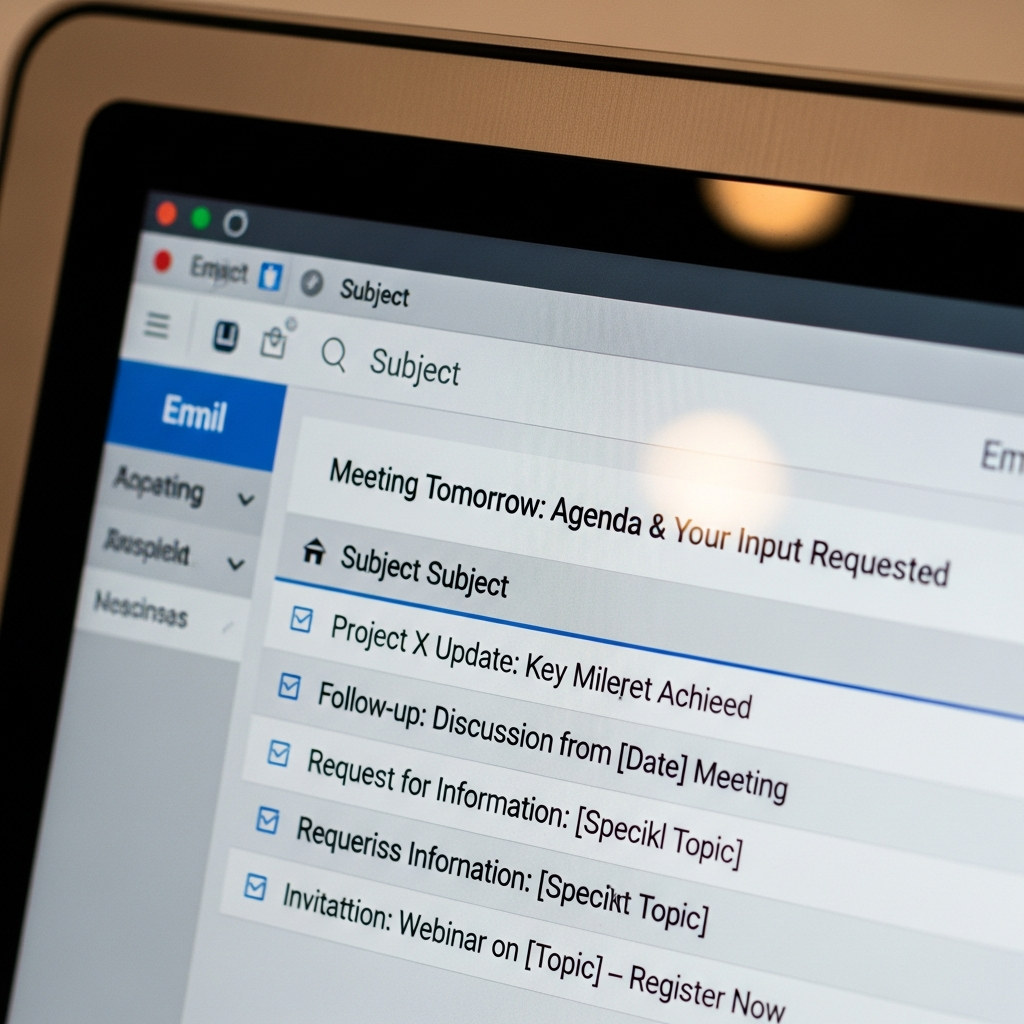 Best Subject Lines For Professional Emails Example