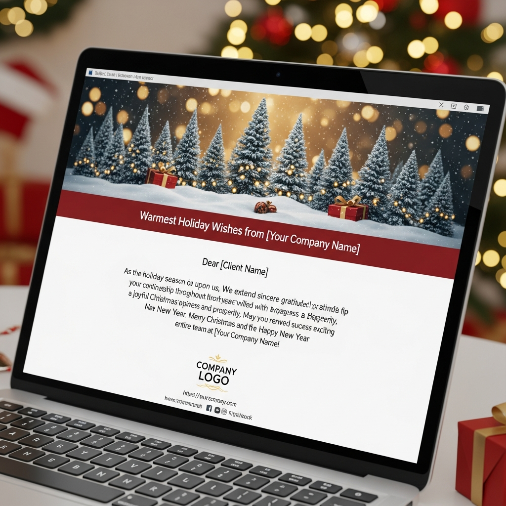 Christmas Greeting Email To Clients Example
