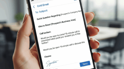 Cold Email Template For Sales Outreach Example