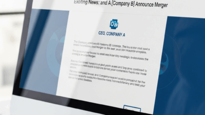 Company Merger Announcement Email Example