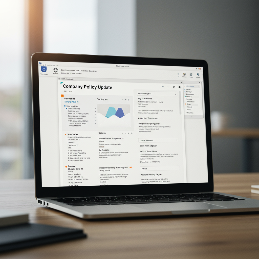 Company Policy Update Email Sample