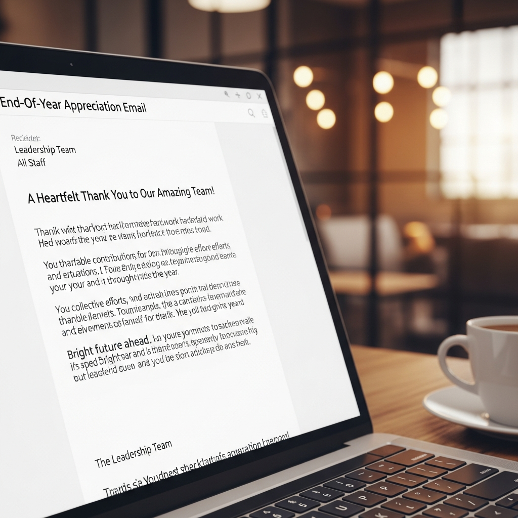 End-Of-Year Appreciation Email Example