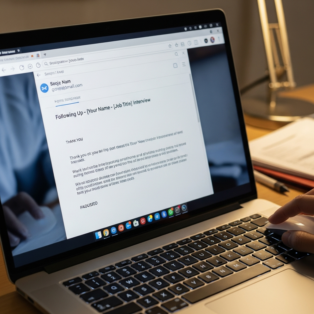 Follow-Up Email After Interview Example Example