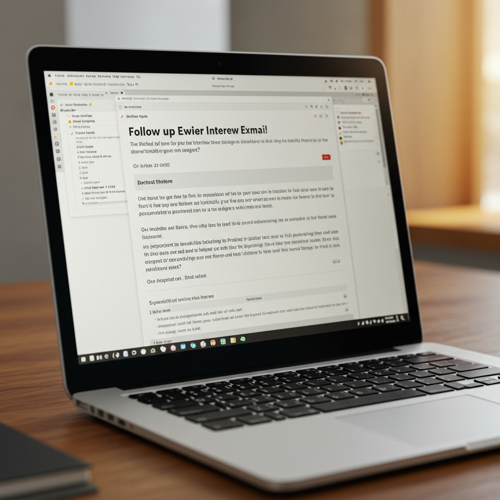 Follow-Up Email After Interview Example