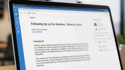 Follow-Up Email After Meeting Business Example