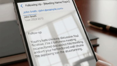 Follow-Up Email After Meeting Business Example