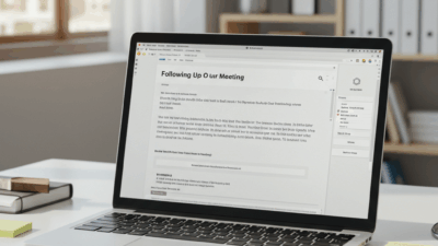 Follow-up Email After Meeting Business