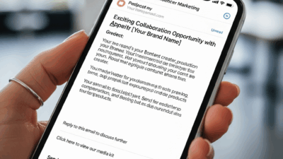 Influencer Marketing Email Sample Example