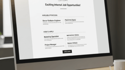 Internal Job Posting Email Announcement Example