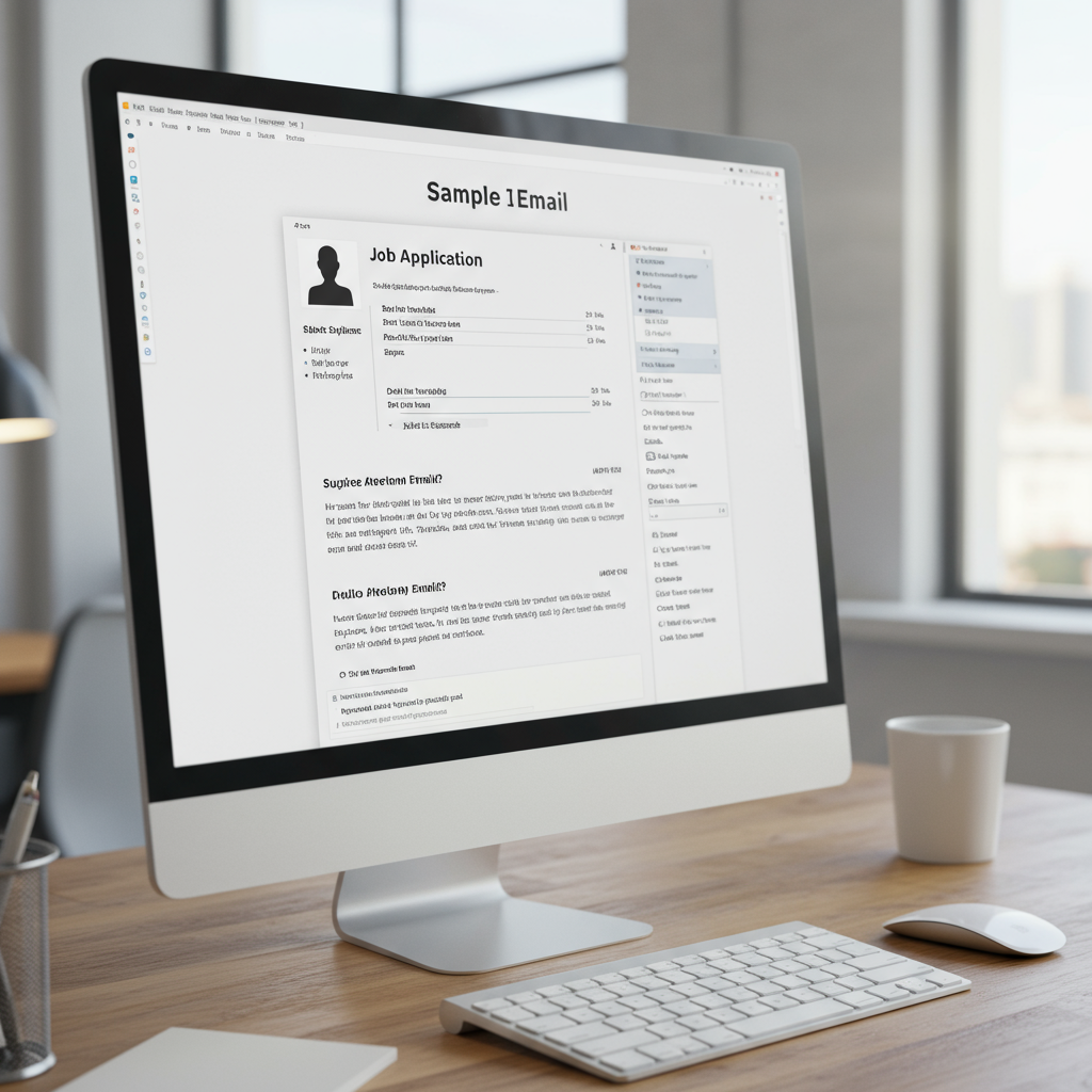 Job Application Email Sample