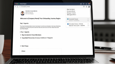 New Hire Onboarding Email Template Example