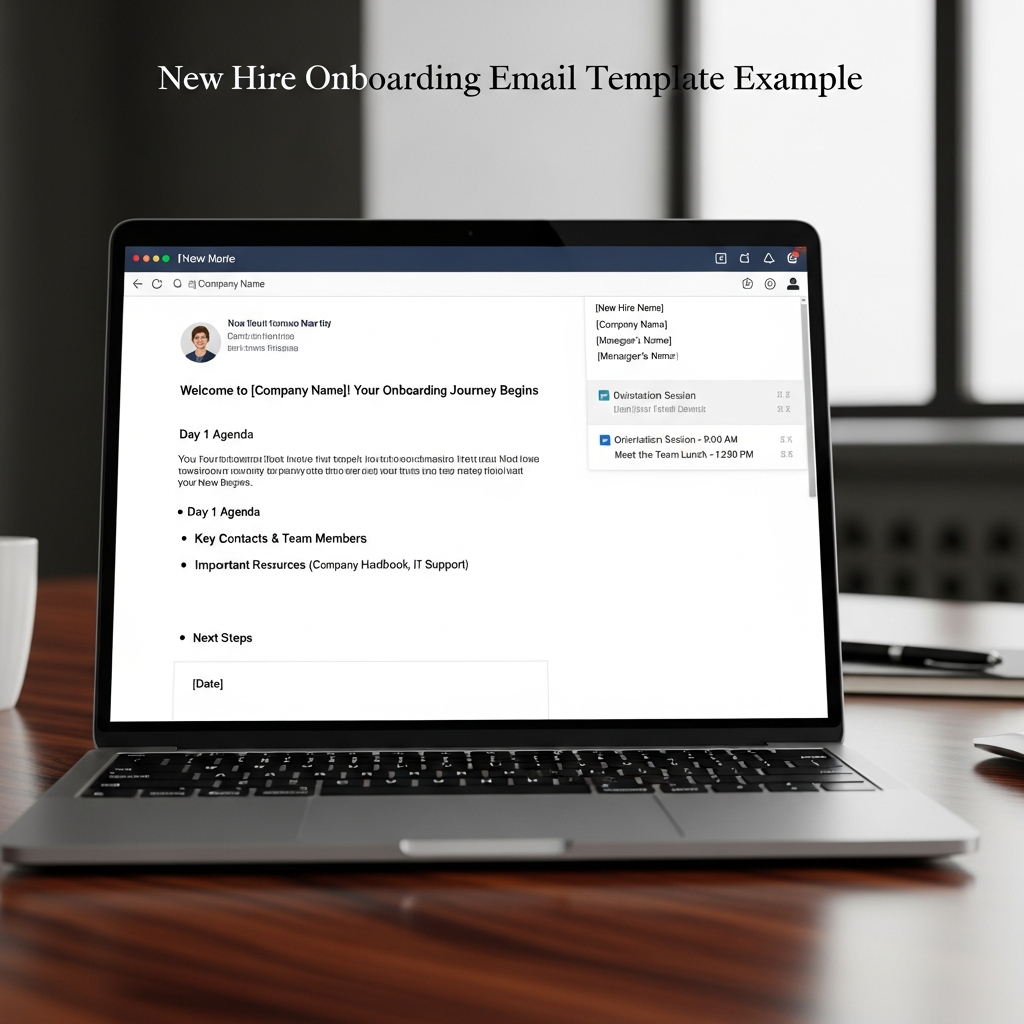 New Hire Onboarding Email Template Example