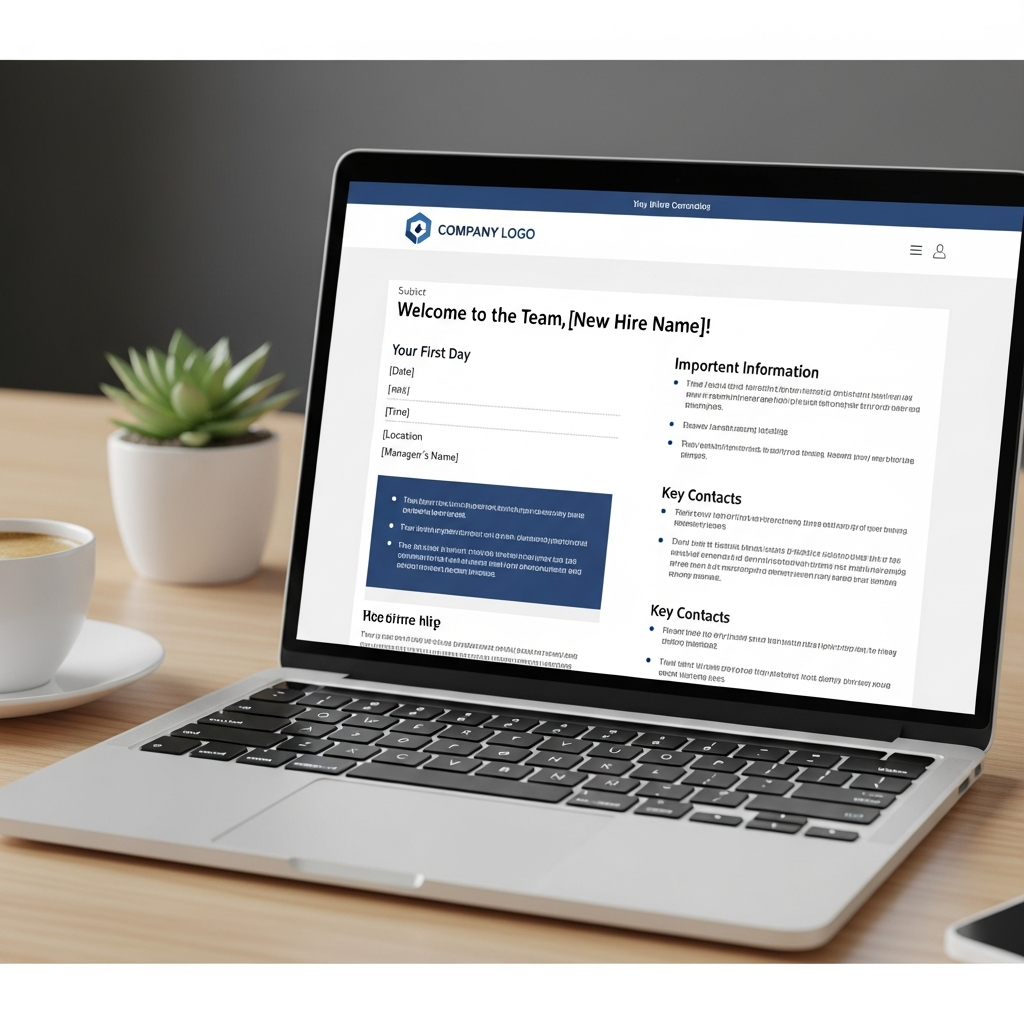 New Hire Onboarding Email Template Example