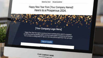 New Year Business Email Template Example