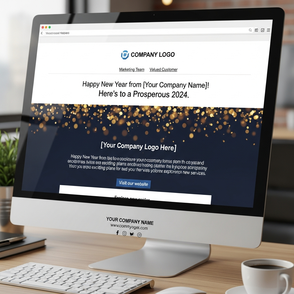 New Year Business Email Template Example