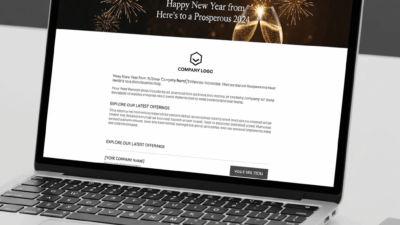 New Year Business Email Template Example