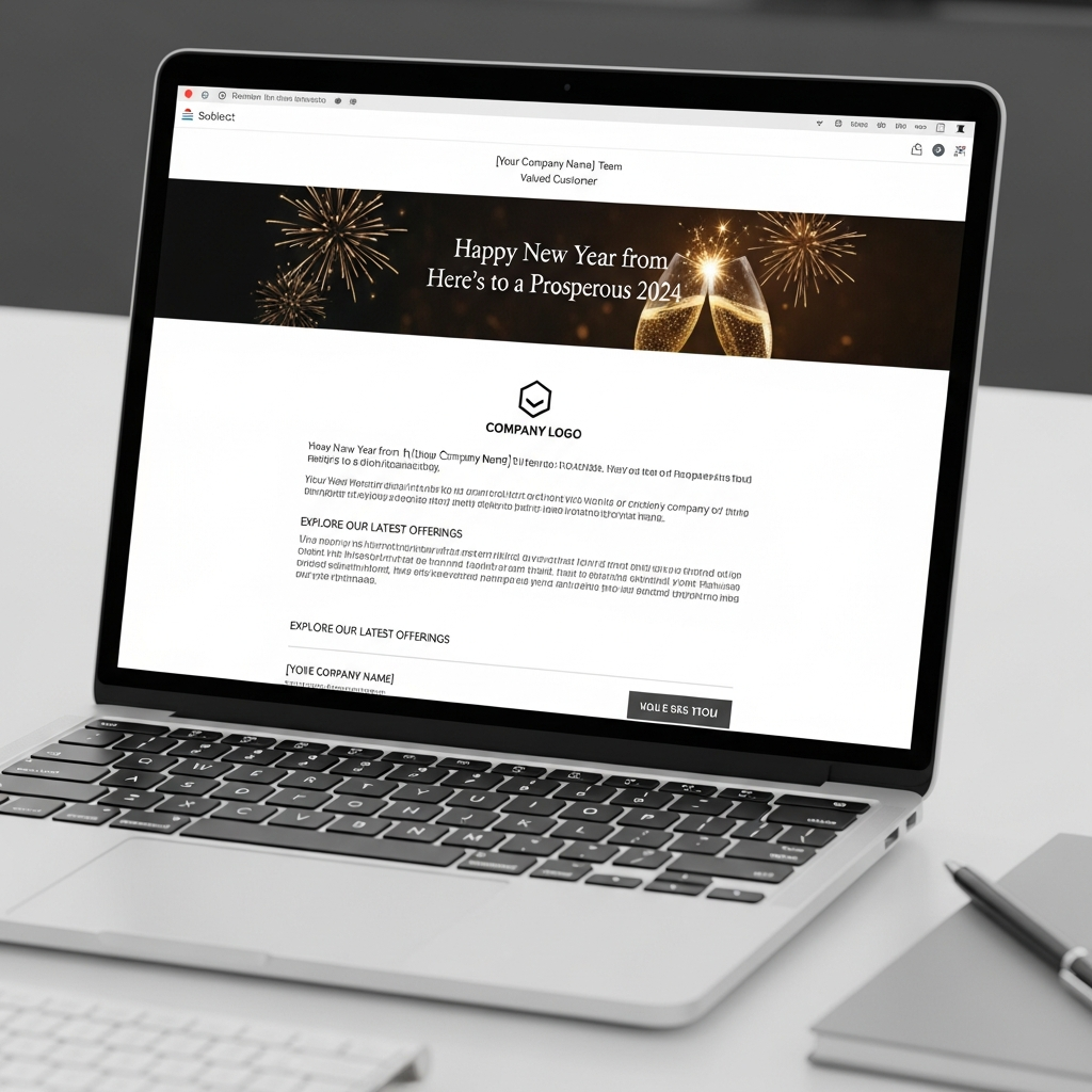 New Year Business Email Template Example