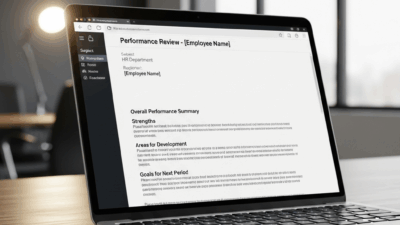 Performance Review Email Sample Example