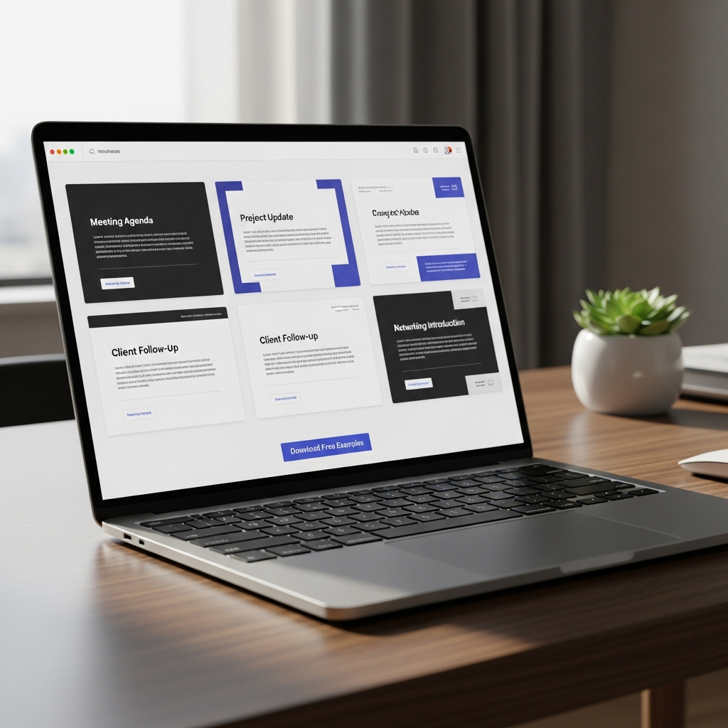 Professional Business Email Templates Free Example