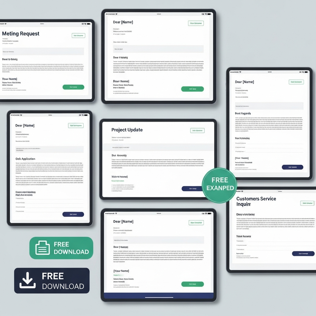Professional Business Email Templates Free Example