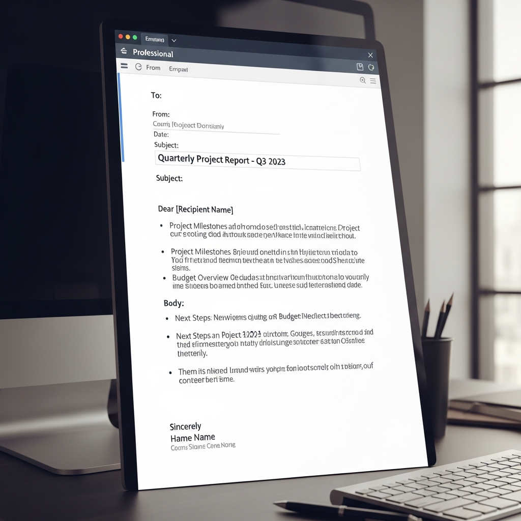 Professional Email Structure For Business Example Example