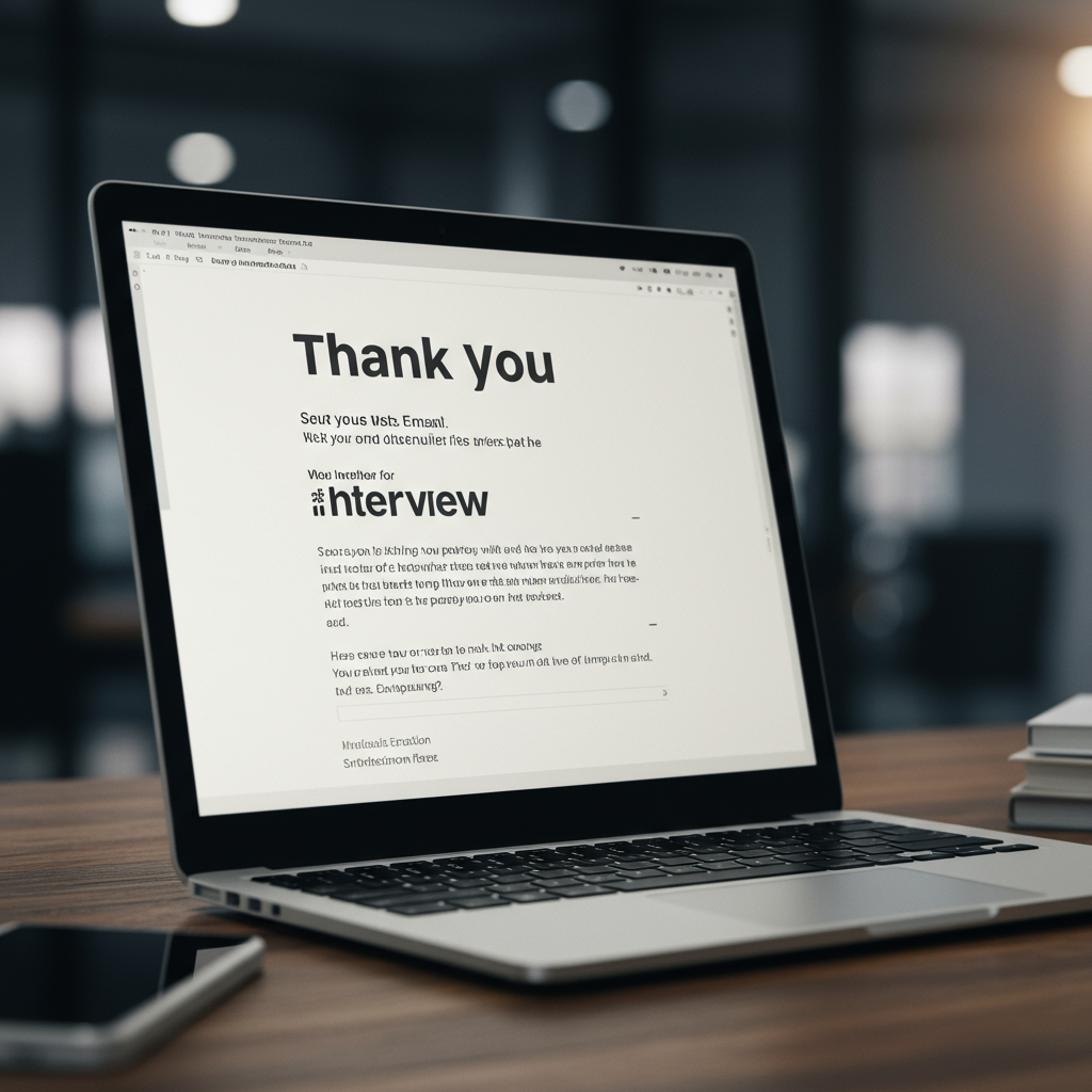 Professional Thank You Email After Interview