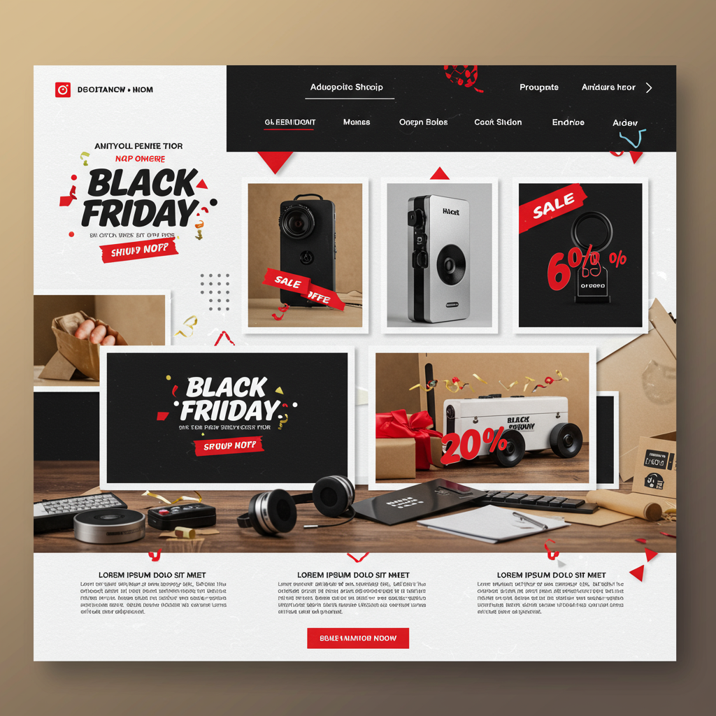 Promotional Email For Black Friday