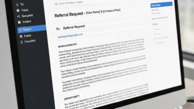 Referral Request Email Sample Example