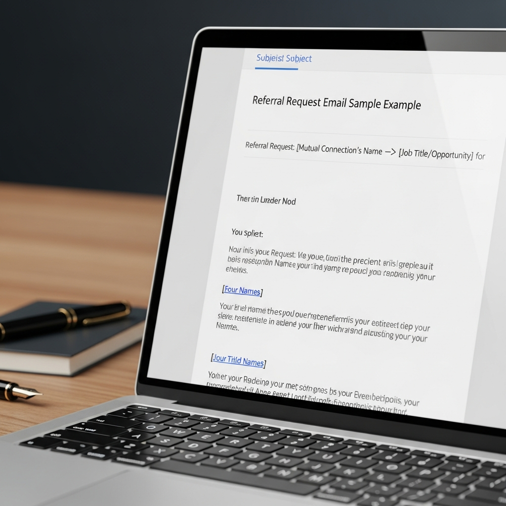 Referral Request Email Sample Example