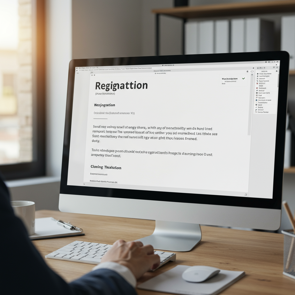 Resignation Email Template for Employee Us