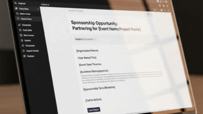 Sponsorship Request Email Sample Example