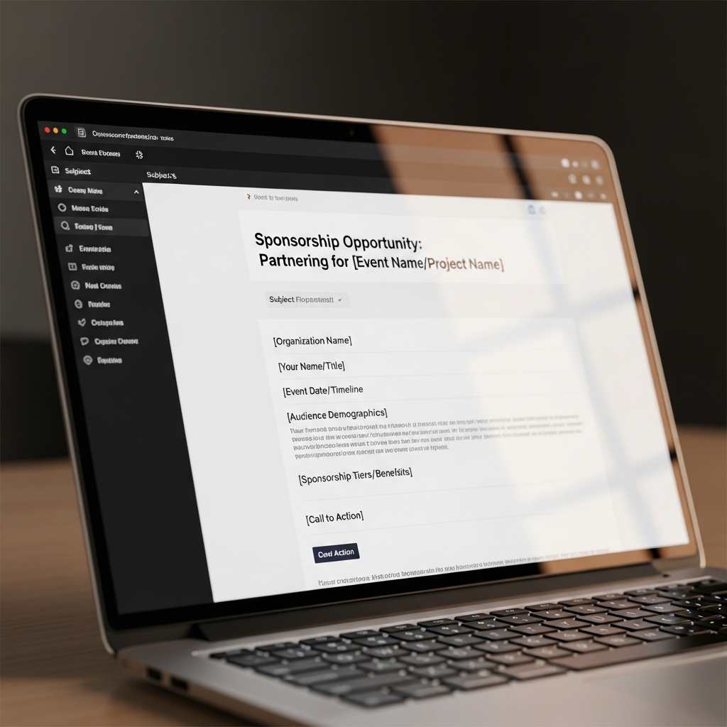 Sponsorship Request Email Sample Example
