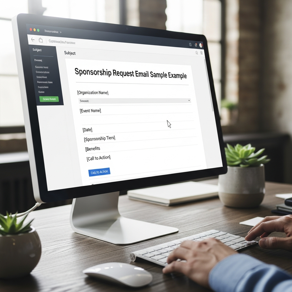 Sponsorship Request Email Sample Example Example