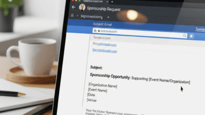 Sponsorship Request Email Sample Example