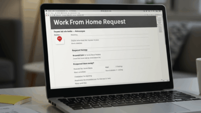 Work From Home Request Email Sample